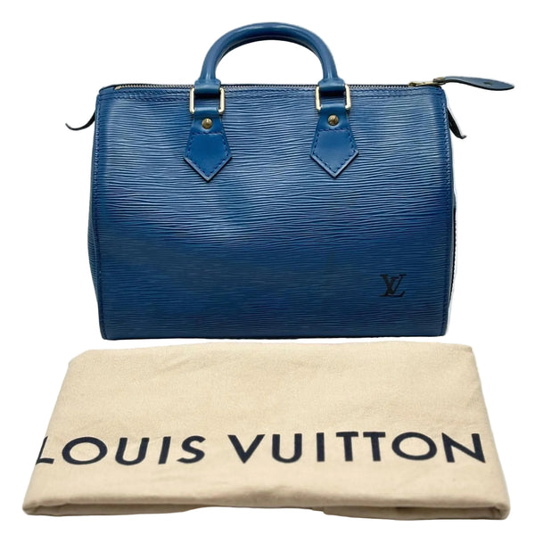 Louis Vuitton Toledo Blue Epi Leather Speedy 25 Bag (Pre-owned) 7WTHC4X