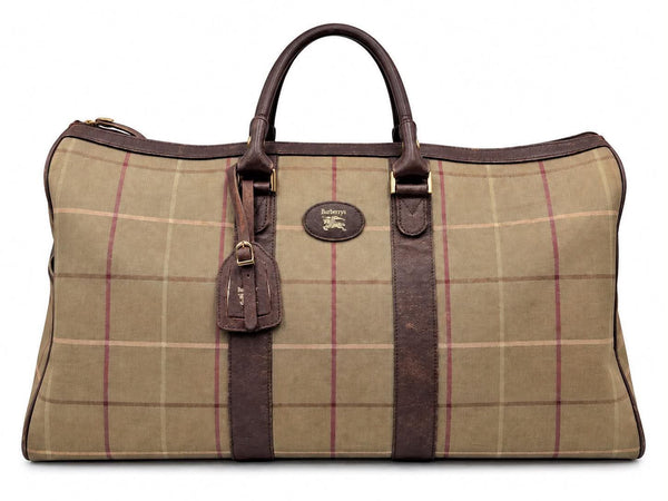 Burberry Nova Check Canvas Boston Bag (Pre-owned) QJBH72R