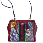 Load image into Gallery viewer, Gucci Ophidia Tote Bag GG Flora Small Red (Like new) 7BTMHWX
