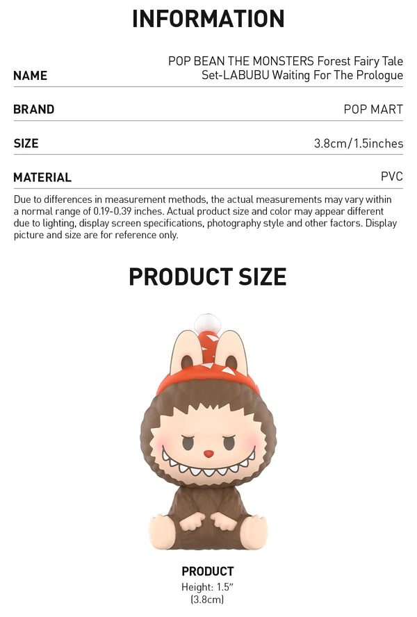 POP BEAN THE MONSTERS Forest Fairy Tale Set-LABUBU Waiting For The Prologue