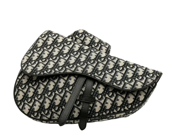 Dior Oblique Saddle Bag Black (Like new)
