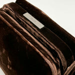 Load image into Gallery viewer, Prada Brown Velvet Top Handle Bag (Like new)
