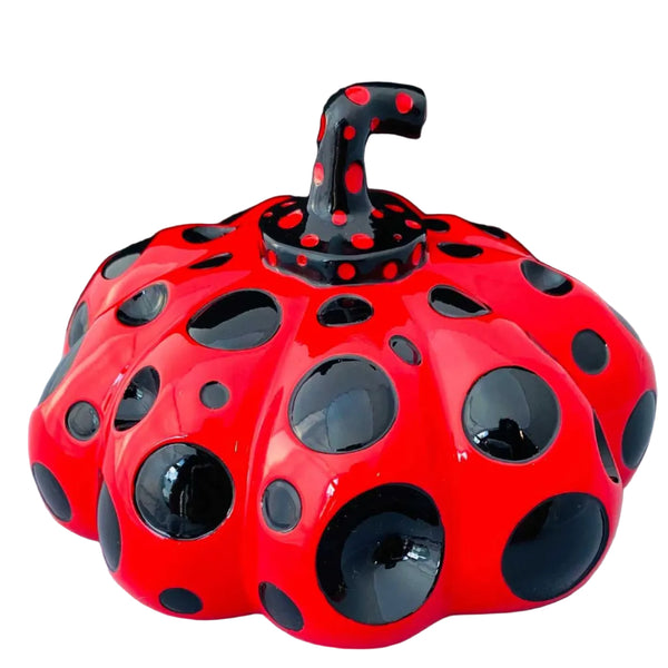 Yayoi Kusama Pumpkin (Kusama Red and Black pumpkin), ca. 2019