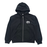 Load image into Gallery viewer, Stussy Hong Kong Zip  Hoodie Black
