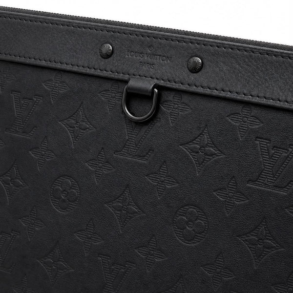 Louis Vuitton Monogram Shadow Discovery Pochette Clutch Bag (Pre-owned)