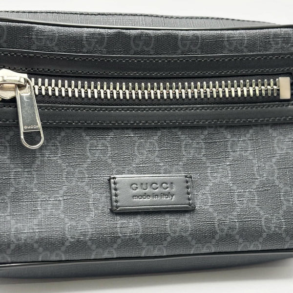 Gucci GG Supreme Belt Bag Black Grey (Like new) BGWB2HM