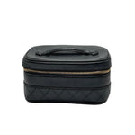 Load image into Gallery viewer, Chanel Lambskin Vanity Case in Black Leather (Pre-owned) T89KB46
