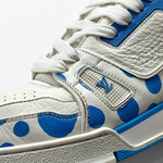 Load image into Gallery viewer, Louis Vuitton x Yayoi Kusama Trainer White Blue (Pre-owned)

