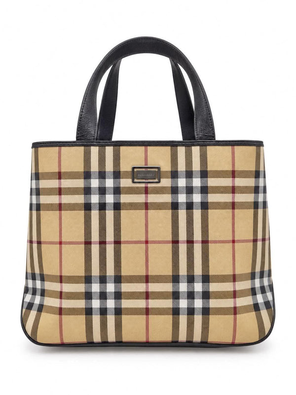 Burberry House Check Small Tote Archive Beige (Pre-owned)