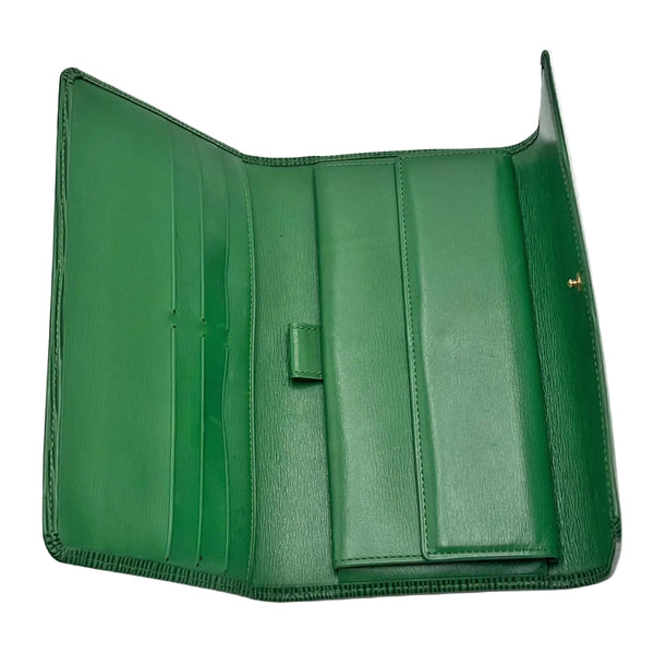 Louis Vuitton Sarah Wallet in Green Epi Leather (Like new)