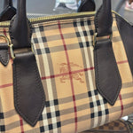 Load image into Gallery viewer, Burberry Haymarket Check Small Blaze Satchel (Pre-owned)
