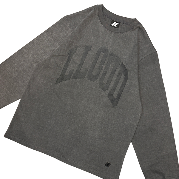 LLOUDGYM Logo Longsleeve Tee Charcoal