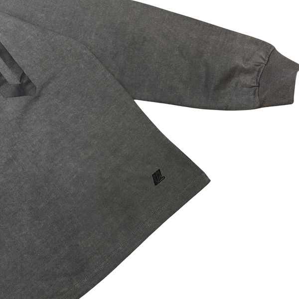 LLOUDGYM Logo Longsleeve Tee Charcoal