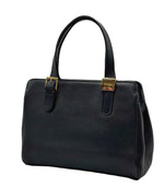 Load image into Gallery viewer, Burberry Small Banner Leather Handbag Black (Like new) BCV3YJR
