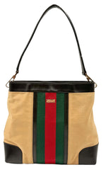 Load image into Gallery viewer, Gucci 2000-2015 Canvas Web shoulder bag (Pre-owned)
