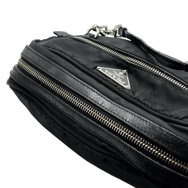Prada Nylon Camera/Shoulder Bag Black (Pre-owned)