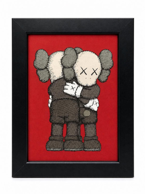 Kaws Christmas Holiday Cards Framed (Black)