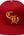Chrome Hearts CH Silver Button Hat Red/Yellow