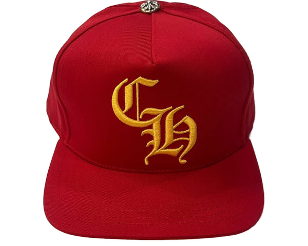 Chrome Hearts CH Silver Button Hat Red/Yellow