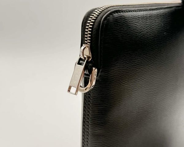 Dior Clutch Leather Bag Black (Pre-owned) TQCB82X
