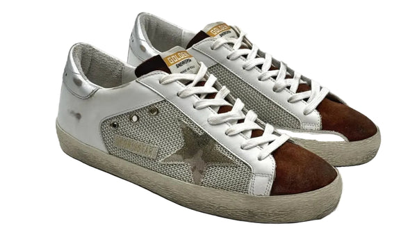 Golden Goose Super-Star Light Silver White Beige