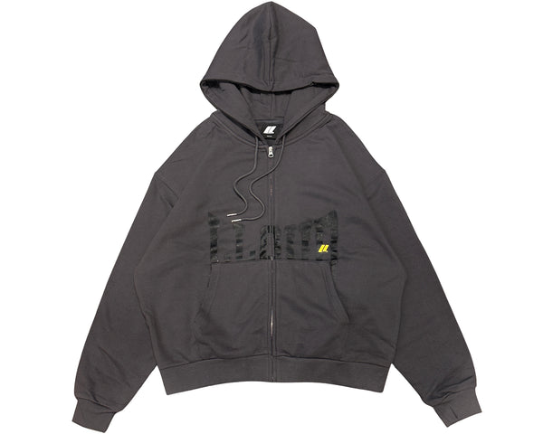 LLOUDGYM Zip Up Hoodie Charcoal