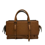 Load image into Gallery viewer, Bottega Veneta Monaco Intrecciato Handbag Brown (Pre-owned) W7M2RQC
