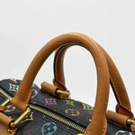 Load image into Gallery viewer, Louis Vuitton x Takashi Murakami Black Monogram Multicolor Speedy 30 Bag  (Pre-owned)
