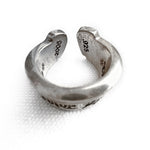 Load image into Gallery viewer, Chrome Hearts Large Scroll Label Ring in Sterling Silver (Vintage) size 8.5
