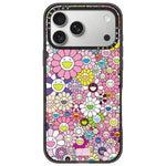 Load image into Gallery viewer, CASETIFY  x Takashi Murakami Flowers Bloom Rainbow (Pink) iPhone 17 Pro Max Glaze Case Black
