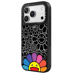 Load image into Gallery viewer, CASETIFY  x Takashi Murakami Flowers Bloom Rainbow Smile iPhone 17 Pro Max Glaze Case Black
