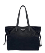 Load image into Gallery viewer, Prada Saffiano Trimmed Tessuto Open Convertible Tote satchel (Pre-owned)
