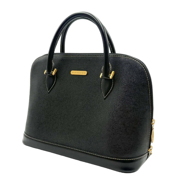 Black Burberry Leather Handbag (Like new)