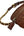 Prada Brown Nylon Small Shoulder Bag (Pre-owned)