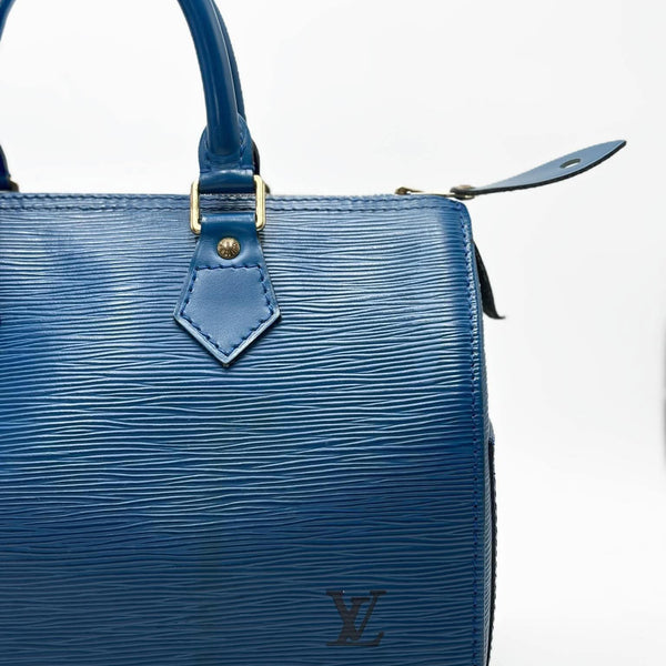 Louis Vuitton Toledo Blue Epi Leather Speedy 25 Bag (Pre-owned) 7WTHC4X