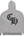 Chrome Hearts Cemetery Cross Patch Hoodie Grey