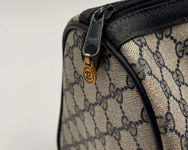 Gucci Boston Bag GG monogram Canvas Leather (Pre-owned) 8RJ8DX7