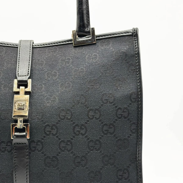 Gucci Black Guccissima Jacquard Jackie Tote (Pre-owned) 78GMTVQ