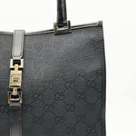 Load image into Gallery viewer, Gucci Black Guccissima Jacquard Jackie Tote (Pre-owned) 78GMTVQ
