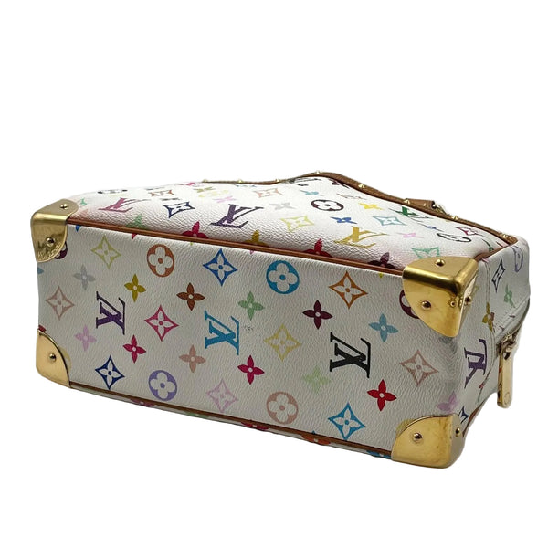 Louis Vuitton White Monogram Multicolor Trouville Bag (Pre-owned) 2GKB7TO