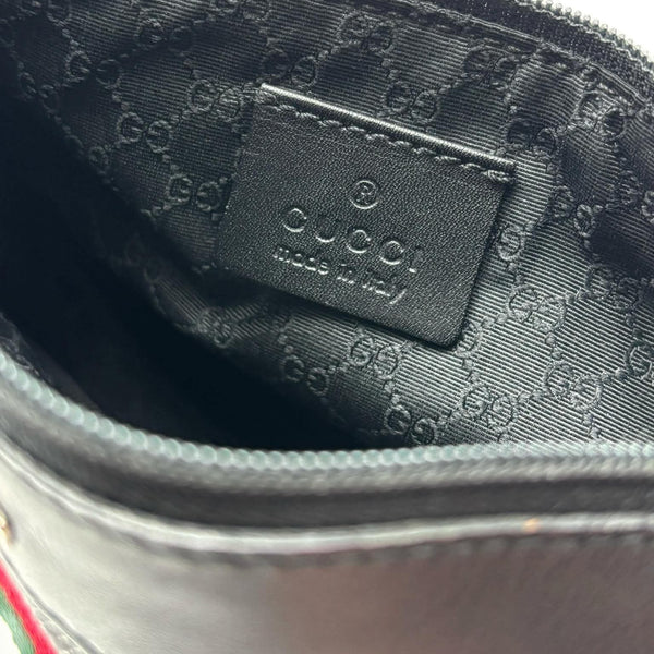 Gucci Denim Web Shoulder Bag (Pre-owned)