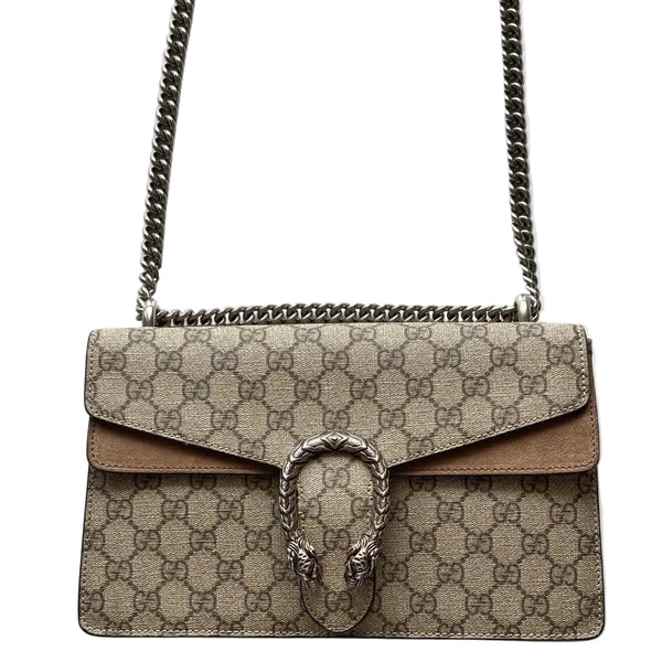 Gucci Dionysus Shoulder Bag GG Supreme Medium Beige/Brown (Like new) XYKMW7G