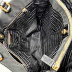 Load image into Gallery viewer, Prada Shopping Tote Bag Nylon Black Gold (Pre-owned) 29H47JX
