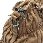 Load image into Gallery viewer, Prada Nappa Gaufre Shopping Satchel Visone (Pre-owned) 264JMDW
