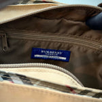 Load image into Gallery viewer, Burberry Nova Check Blue Label Handbag Nylon Beige (preowned)
