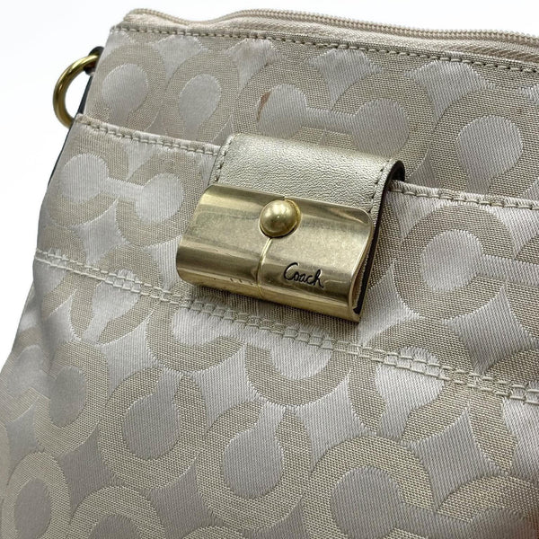 Coach Signature Crossbody Gold, Metallic Bag (Pre-owned)