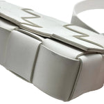 Load image into Gallery viewer, Bottega Veneta White Leather Cassette Shoulder Bag (Pre-owned) 7WRJH6K
