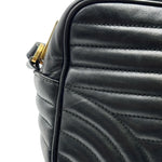 Load image into Gallery viewer, Prada Black Quilted Soft Calfskin Leather Diagramme Camera Crossbody Bag (Like new) K7JVRDD
