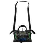 Load image into Gallery viewer, Balenciaga Agneau Arena Graffiti All Over Classic Hardware Mini City Black Multicolor (Like new) G4C7XRT
