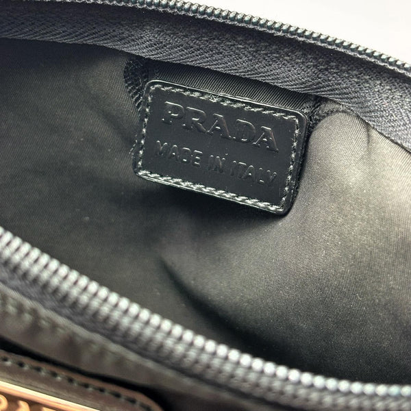 Prada Vela Nylon Pouch Black (Pre-owned)